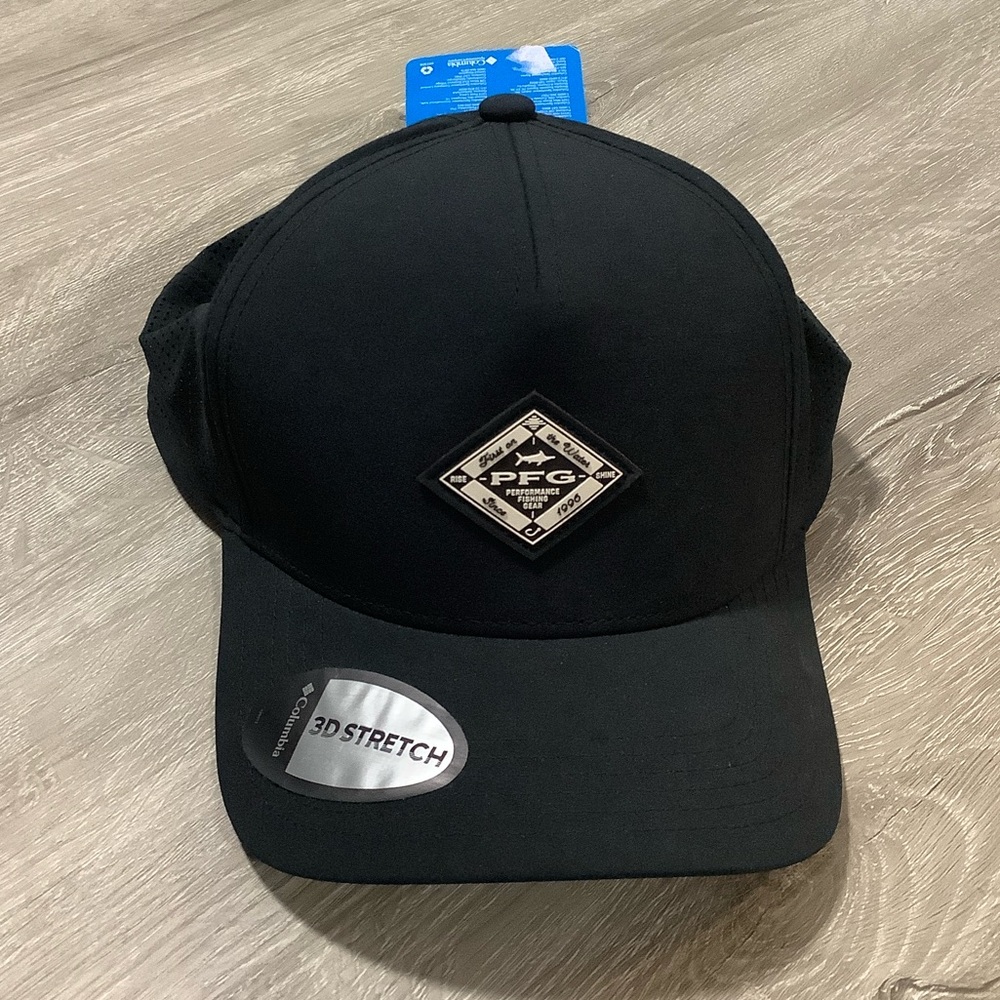 Men’s black PFG diamond logo elite 3D stretch SnapBack hat